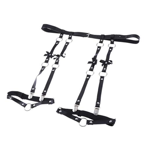 #N/A/a Liguero de Cuero para Mujer, Arnés para El Cuerpo, Correa, Cintura, Pierna, Muslo, Liguero