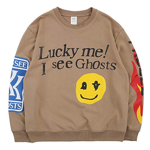 NAGRI Kanye Lucky me I See Ghosts Sweatshirt Sudaderas sin Capucha