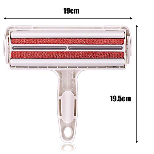 NALCY Cepillo Quitapelusas, 2 Pcs Quitapelos para Mascotas, Cepillo para Mascotas, Cepillo de Limpieza Removedor de Pelaje para Gatos y Perros, para Alfombras, Ropa y Sofá (Azul, Rojo)