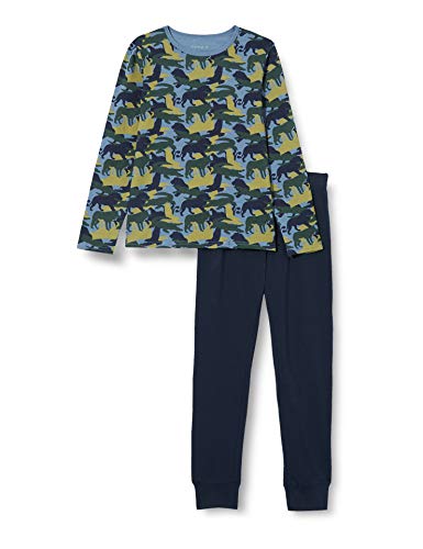 NAME IT NKMNIGHTSET China Blue ANI AOP Noos Juego de Pijama, 122 cm-128 cm para Niños