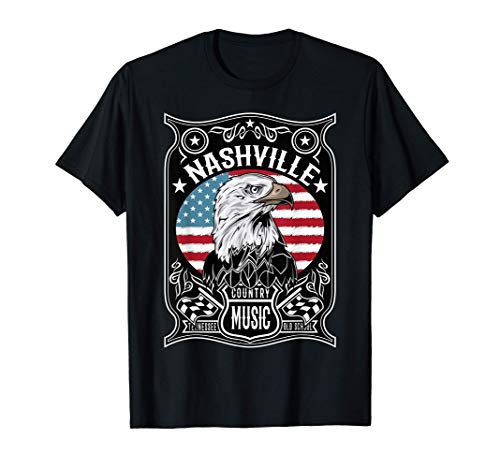 Nashville Ropa Country Hombre Mujer Rockera Retro Rockabilly Camiseta