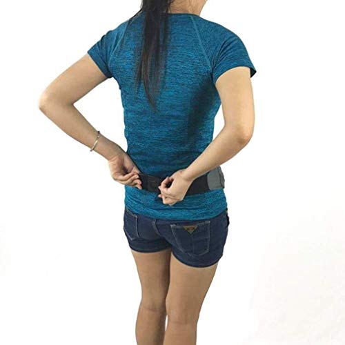 NastiX Cinturón de Correr/riñonera teléfono móvil, cinturón Deportivo con Bolsillo con Cremallera, Bolsillo de Cadera con Cierre Ajustable, Unisex, elástico, para Todas Las Actividades - Negro