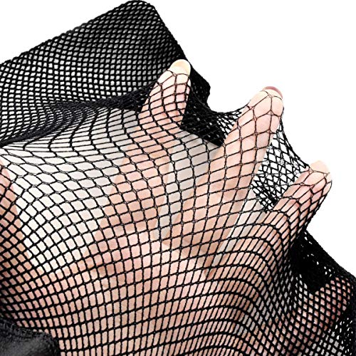 NATUCE 4 Pares de Medias de Rejilla, Mujeres Elástico Medias de Cintura Alta, Rejilla de Calcetines Medias de Malla Pantimedias, Negro