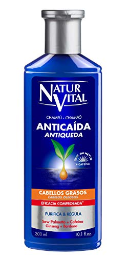 NaturVital Naturaleza y Vida Shampoo Anticaida Cabellos Grasos 300 ml