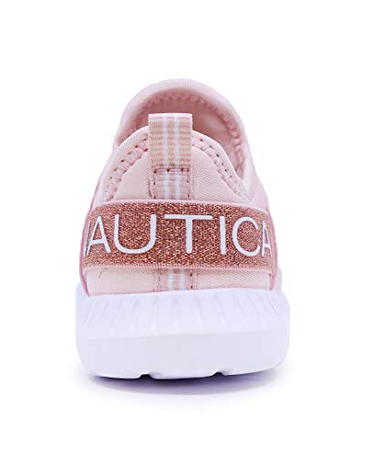 Nautica Kids Toddler Sneaker Athletic Slip-On Bungee Running Shoes Boy-Girl Toddler Little Kid-Kappil Toddler-Rose Gold-7