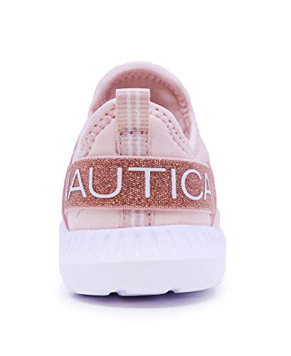 Nautica Kids Toddler Sneaker Athletic Slip-On Bungee Running Shoes Boy-Girl Toddler Little Kid-Kappil Toddler-Rose Gold-7