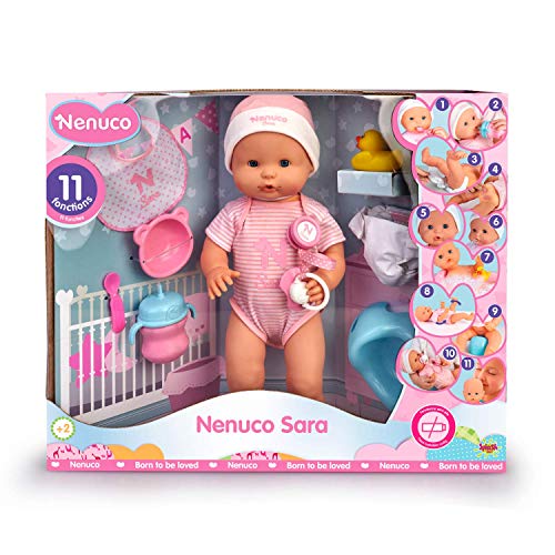 Nenuco Sara - Muñeca Bebé cuidados 11 funciones (Famosa 700015154)