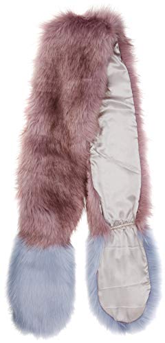 New Look Pastel Faux Fur 6035028 estola, Morado (Purple Pattern 59), Talla única (Talla del fabricante: 99) para Mujer