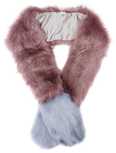 New Look Pastel Faux Fur 6035028 estola, Morado (Purple Pattern 59), Talla única (Talla del fabricante: 99) para Mujer