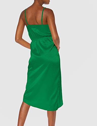 New Look Satin Cowl Vestido de Fiesta, Verde (Bright Green 30), 40 (Talla del Fabricante: 12) para Mujer