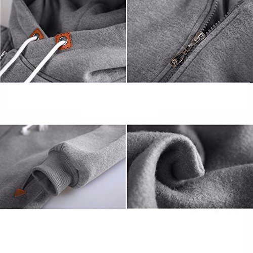 Newbestyle Sudadera con Capucha para Mujer Sudadera Cremallera