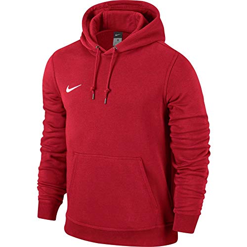 Nike 658500-657 Youth Team Club Hoody - Sudadera unisex con capucha para niños, Rojo (University Red), XS