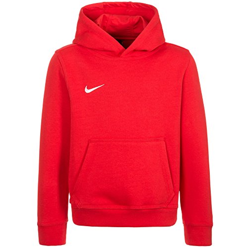 Nike 658500-657 Youth Team Club Hoody - Sudadera unisex con capucha para niños, Rojo (University Red), XS