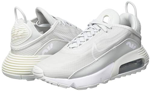 Nike Air MAX 2090, Zapatillas para Correr Mujer, Photon Dust White Metallic Silver, 36 EU