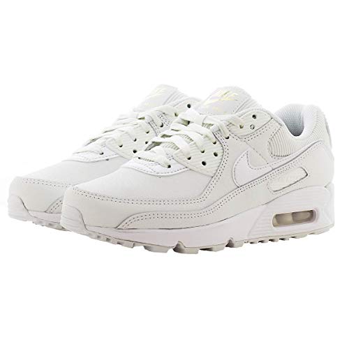 Nike Air MAX 90, Zapatillas Deportivas Mujer, Summit White Summit White Dark Beetroot, 37.5 EU
