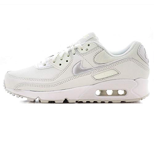 Nike Air MAX 90, Zapatillas Deportivas Mujer, Summit White Summit White Dark Beetroot, 37.5 EU