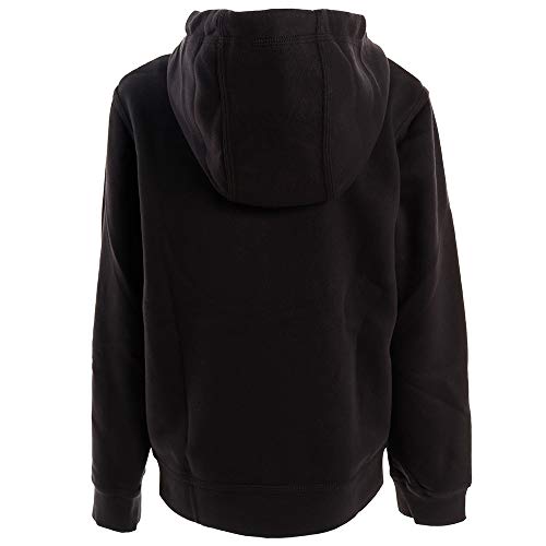 NIKE B NSW Hoodie FZ Club Sweatshirt, Niños, Black/Black/(White), XL