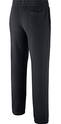 NIKE Brushed Fleece Cuffed Pantalones, Niños, Negro (Black/White/White), XS