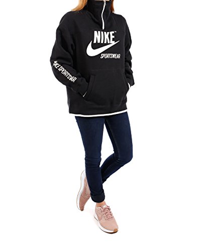 NIKE HZ Archive Sudadera, Mujer, Negro / Beige, L