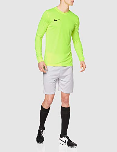 Nike LS Park Vi JSY Camiseta de Manga Larga, Hombre, Verde (Volt/Black), XL