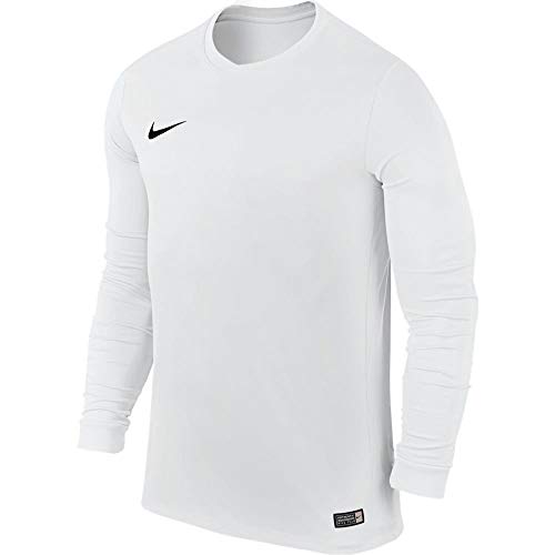 Nike LS YTH Park Vi JSY Camiseta de Manga Larga para Niños, Blanco, L