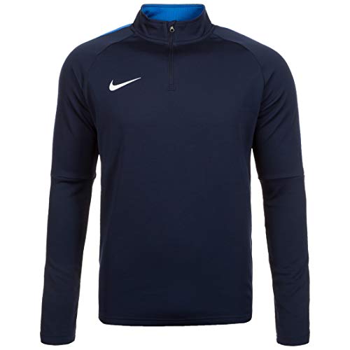 NIKE M NK Dry Acdmy18 Dril Top LS Long Sleeved t-Shirt, Hombre, Obsidian/Royal Blue/White, S