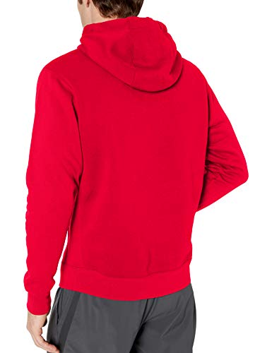 NIKE M NSW Club Hoodie Po BB Sudadera, Hombre, University Red/University Red/White, L