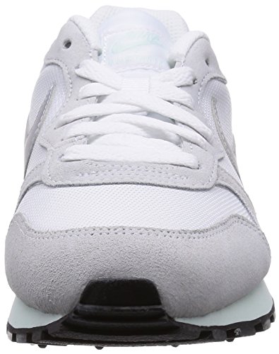 Nike MD Runner 2, Zapatillas de Running Mujer, Blanco (White/Fibreglass/Pure Platinum/Metallic Silver 103), 36.5