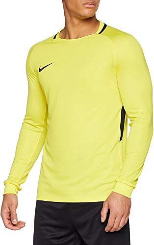 NIKE Men's Park III Football Jersey Long Sleeved t-Shirt, Hombre, Green Strike/Black/Black/(Black), M