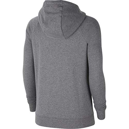 NIKE Park 20 Sudadera con Capucha, Charcoal Heathr/White/White, S para Mujer