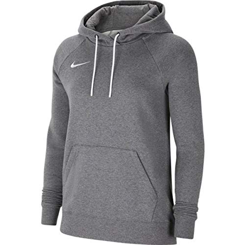 NIKE Park 20 Sudadera con Capucha, Charcoal Heathr/White/White, S para Mujer