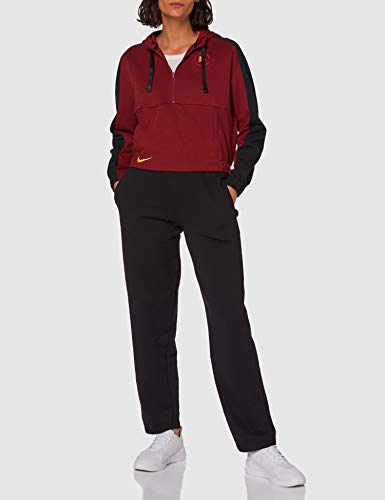 NIKE Roma W NK Dry Hoodie Po Sweatshirt, Mujer, Team Red/Black/University Gold no Sponsor, XS