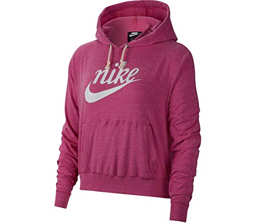 Nike Sportswear Gym Vintage Sudadera con capucha para mujer - CJ1691, Nike Sportswear Gym clásico Sudadera con capucha para mujer, S, Fucsia cósmica/(Sail)