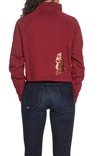 NIKE Sportswear Sudaderas, Mujer, Team Red/Team Red/Metallic Gold, L