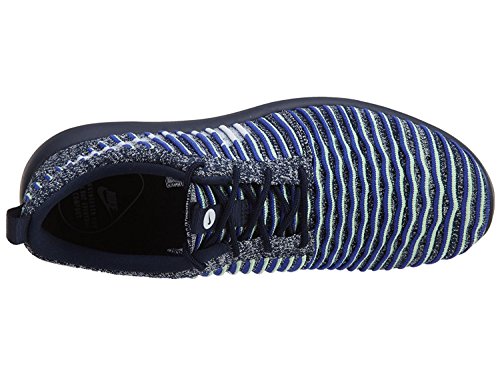 Nike SportswearROSHE Two Flyknit - Zapatillas - College Navy/White/Binary Blue/Vapor Green/Paramount Blue