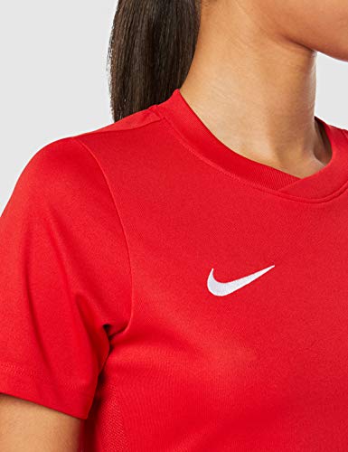 NIKE SS W Park Vi JSY Camiseta de Manga Corta, Mujer, Rojo (University Red/White), M