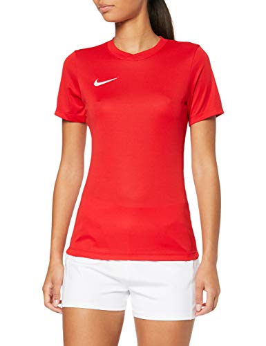 NIKE SS W Park Vi JSY Camiseta de Manga Corta, Mujer, Rojo (University Red/White), M