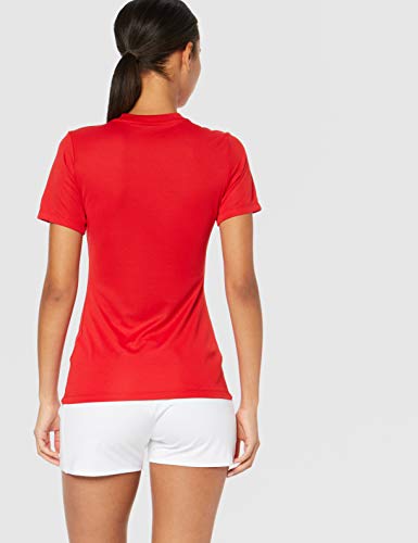 NIKE SS W Park Vi JSY Camiseta de Manga Corta, Mujer, Rojo (University Red/White), M