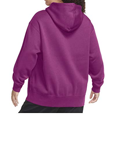 Nike + Sudadera con capucha Essential para mujer. rosa 1X