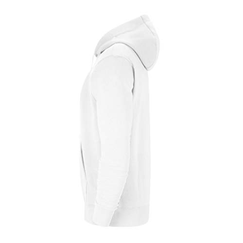 NIKE Sudadera con Capucha para Mujer Team Club 20, Color Blanco, Gris Lobo, Talla XL