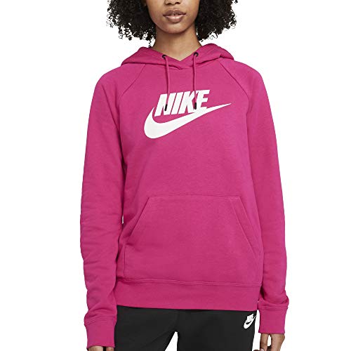 Nike Sudadera de mujer con capucha con logo fucsia cód. BV4126-617 fucsia y blanco M