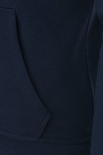 Nike Team Club Hoody - Sudadera para hombre, Azul oscuro/Blanco, S