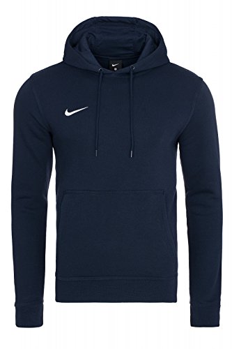 Nike Team Club Hoody - Sudadera para hombre, Azul oscuro/Blanco, S