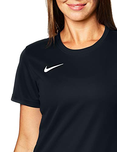 NIKE W Nk Dry Park VII JSY SS Camiseta de Manga Corta, Mujer, Black/White, L