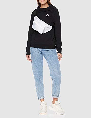 NIKE W NSW Essntl Fnl Po FLC Sweatshirt, Mujer, Black/White, M