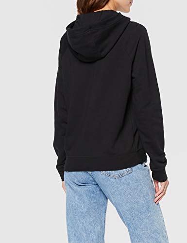 NIKE W NSW Essntl Fnl Po FLC Sweatshirt, Mujer, Black/White, M