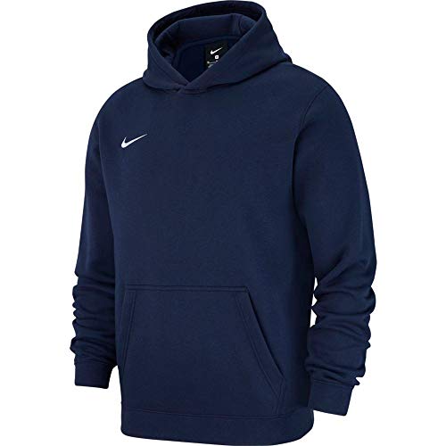 NIKE Y Hoodie Po FLC TM Club19 Sudadera, Niños, Obsidian/Obsidian/White/White, XS
