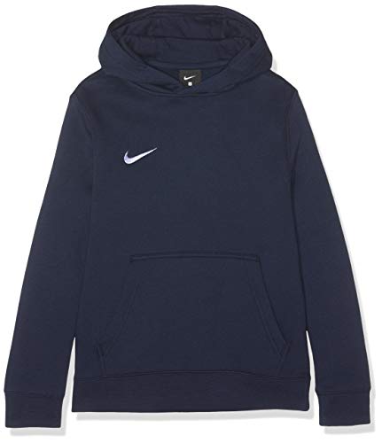 NIKE Y Hoodie Po FLC TM Club19 Sudadera, Niños, Obsidian/Obsidian/White/White, XS