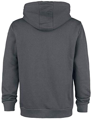 Nirvana Amplified Collection - Smiley Hombre Sudadera con Capucha Gris Marengo S