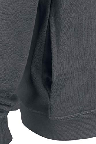 Nirvana Amplified Collection - Smiley Hombre Sudadera con Capucha Gris Marengo S